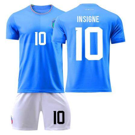 Qatar Fotbolls-vm 2022 Italien Fotboll Kit - Vit Blå 26