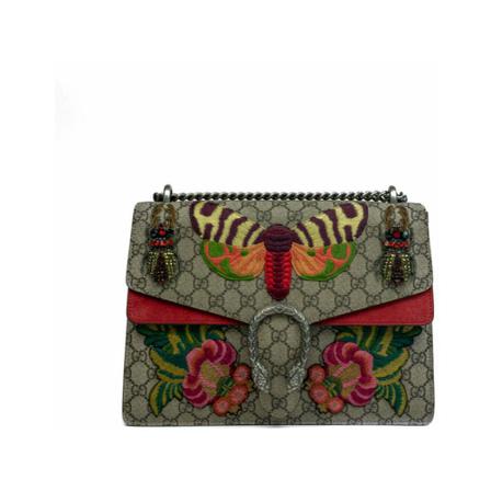 Gucci Vintage, Pre-owned Cross Body Bags Beige, Dames, Maat:ONE Size,suede