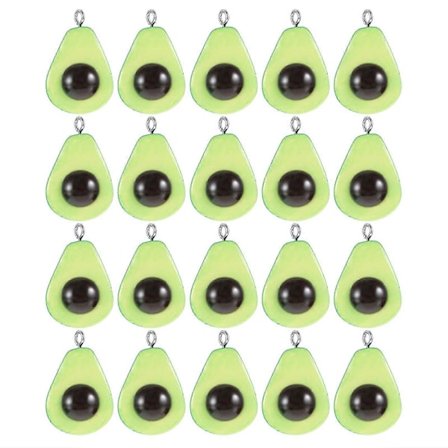 20 stk. Avocado Vedhæng Charms DIY Smykker Armbånd Fremstilling Håndværk Tilbehør