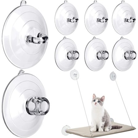 Kattkoja hängmatta med sugkoppar för fönster, 2 stilar korsformade