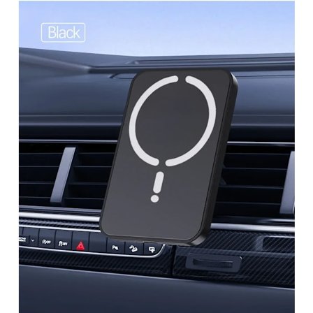 15W Magnetisk Trådløs Biloplader til iPhone 12-16 Pro Max - Hurtig Opladning