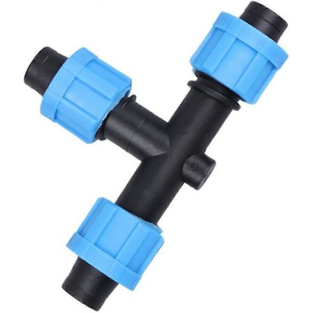 10 st Droppbevattningskopplingar Beslag Bricka Slangsats Koppling Bevattning T-kopplingar Slangar