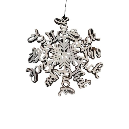 Sjov Julepynt, Fuck Snefnug Julepynt, Perfekt Pynt til Årlig Opsummering DB