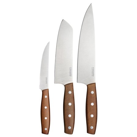 Fiskars Folken knivsett 3 deler, tre