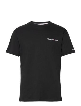 Tjm Clsc Linear Chest Tee T-shirts Short-sleeved Svart Tommy Jeans