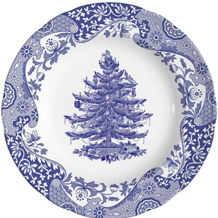 Spode Blue Italian Christmas Tree Lautanen 20 cm