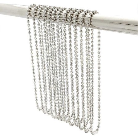 Duschdraperikrokar Lång Storlek 27 tum/70 cm, Duschdraperiringar 12