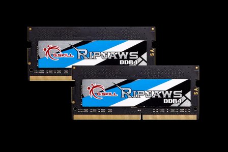G.SKILL Ripjaws - DDR4 - sett - 16 GB: 2 x 8 GB - SO DIMM 260-pin - 2666 MHz / PC4-21300 - ikke-bufret