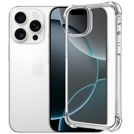iPhone 16 Pro Max Skal - Extra Stöttåligt och Slitstarkt Transparent