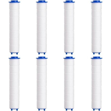 (95mm) Brusehoved Filter 8 Stk PP Bomuldsbrusefilter til Aftageligt Anti-Kalk Brusehoved til Håndbruser