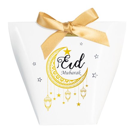 10 st Eid Presentförpackning med Band Festival Organisationshållare för Hem Festival Helg Godis Chokladförpackning