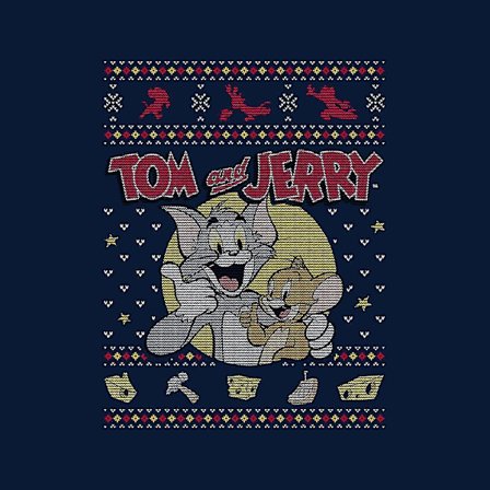 Tom And Jerry Christmas Traps T-shirt för män