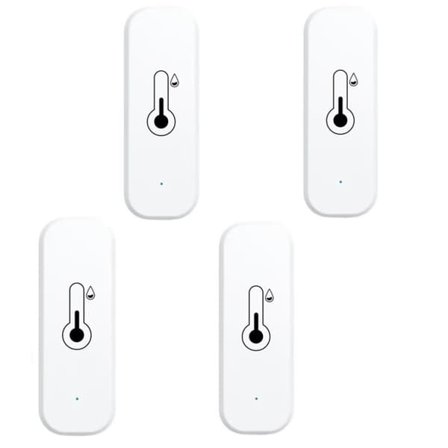Trådløs termometer og hygrometer 4-pak – WiFi Temperatur- og fugtighedsmåler med app-notifikation og fjernovervågning
