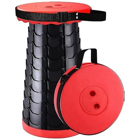 Bärbar hopfällbar pall - hopfällbar pall i plast för camping - hopfällbar sits - 150 kg belastningskapacitet