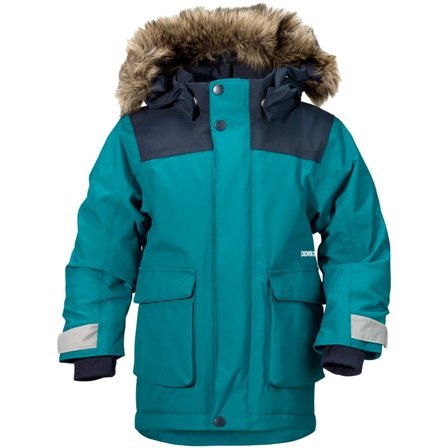 Didriksons Kure Kid's Parka Children synthetic-lined parkas Blue 80