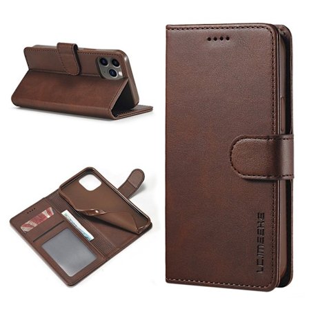 LC.IMEEKE iPhone 12 Pro / iPhone 12 flip etui - Brun