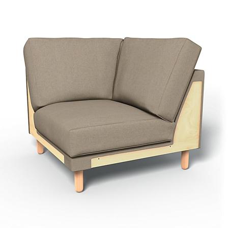 IKEA - Norsborg Corner Module Cover, Birch, Wool - Bemz
