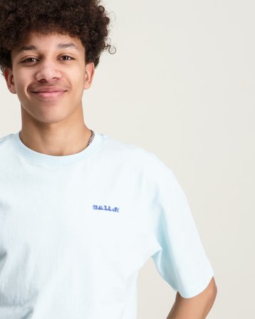 BALLIN Junior Watercolor Logo T-shirt Blå T-shirts Dreng - Kids Brand Store