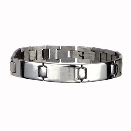 Silver Armband i Rostfritt Stål - Snygg Design på Länk / Kedja