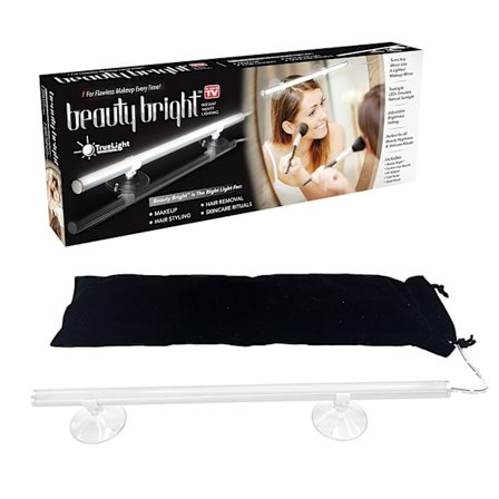 LED-peilivalo 2 imukupilla, 29,5 cm, meikkivalo, ei lävistystä, 6500K USB-meikkipöytä