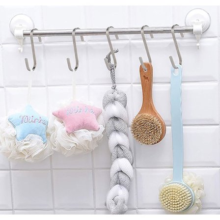 11 cm S-kroge Store flade S-kroge Rustfrit stål Hængekrog, 10 stykker