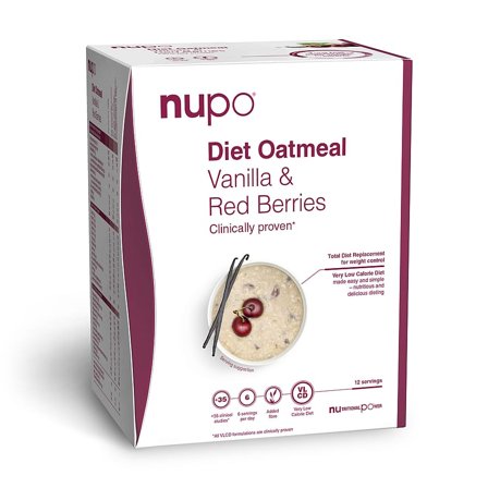 3 for 2 - Nupo Diet Oatmeal Vanilla Red Berries 12 port., Sport & Velvære, Vægtkontrol, Kost- Og Måltidserstatning