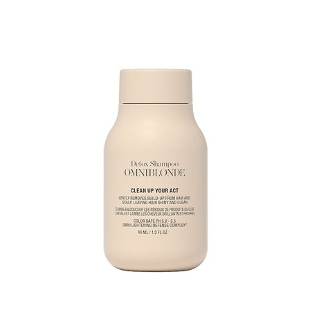 OMNIBLONDE Clean Up Your Act Detox Shampoo 40 ml, Hår, Shampoo, Hårshampoo