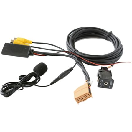 12V MMI 2G Auton Bluetooth AUX-sovitinkaapelit Musiikkiääni Mikrofoni A6 A8 2006-2008 J523 Vain AV1 AV2 -tilaan