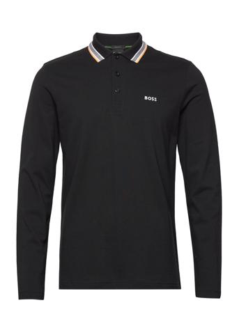 Plisy Polos Long-sleeved Svart BOSS