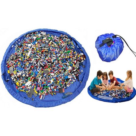 Kannettava lelusäilytyspussi, suuri, helppo puhdistaa lelusäilytysalusta, nukke, lasten lelujen järjestäjä, halkaisija 150 cm