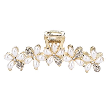 Hårklyper Klips Legering ABS Hårklemmer Klips Anti-Skli Hår Fangst Kjeve Klemme Hårtilbehør for Kvinner Jenter Hvit