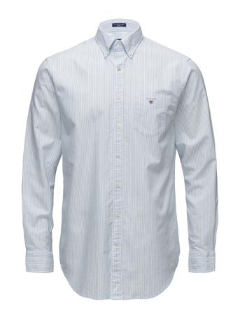 Reg Oxford Banker Bd Skjorta Casual Blå GANT