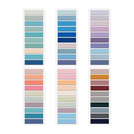 1200 stk selvklebende bokmerker, indeksfaner, bokmerker, skillefaner, Bo