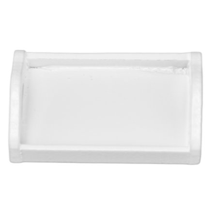 1:12 Dockhus Miniatyr Serveringsbricka Vit Simulering Miniatyr Matbricka för 1:12 Dockhus