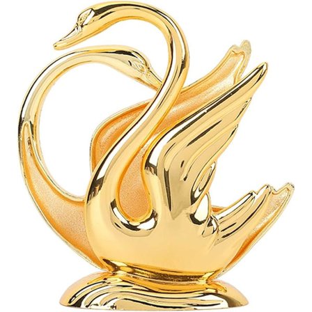 Guld Servietholder, Rustfri Metal Svane Servietholder, Elegant Gylden Moderne Bord Servietholder, Holdbar Vævsdispenser Stand