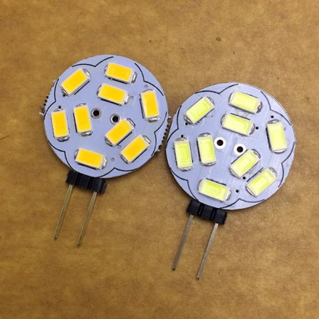 2W G4 LED-lamppu, AC/DC12V, 200LM viileä valkoinen 6000K, 12x 5050S