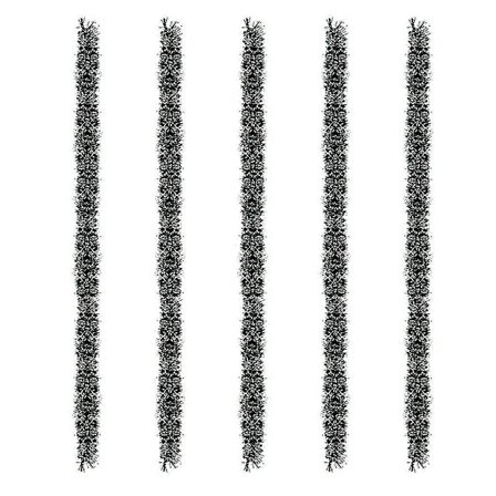 Julepynt juleguirlande 2m festtræ grønt bånd julepynt dekor 5 stk no4262