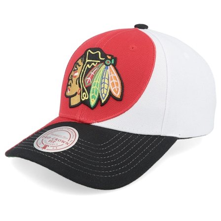 Mitchell & Ness - Rojo adjustable Gorra - Chicago Blackhawks Curved Pro Red/White/Black Adjustable @ Hatstore