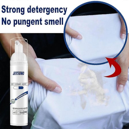 Jaysuing Skummende Rengjøringsmiddel Klær Rengjøring Dunjakke Tørrrens Tepper Gardin Rengjøringsmiddel Ingen Vask BF | | 3493608451300