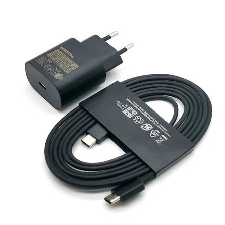 Ny Samsung Laddare 25W Supersnabbladdningsadapter 2M Typ C-kabel Kompatibel med Galaxy S20 S21 S22 S23 S24 Ultra Z Flip Fold 6 5 4 3 2