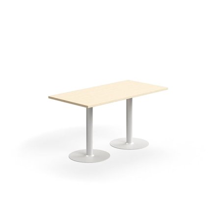 Bord VERTICUS, 1400x700x720 mm, birk/sølv