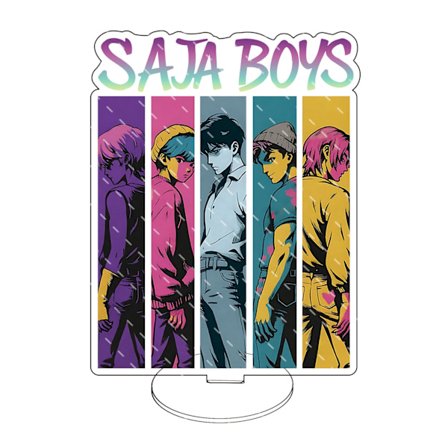 Demon Hunters Q version K-Pop Demon Hunters koreansk pigegruppe Demon Hunters stand