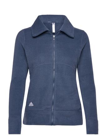 W Flc Fz Jkt Outerwear Sport Jackets Blå Adidas Golf