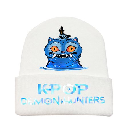 Kpop Demon Hunter Trykt Beanie - Varm Strikket Vinterlue for Voksne[JUN]