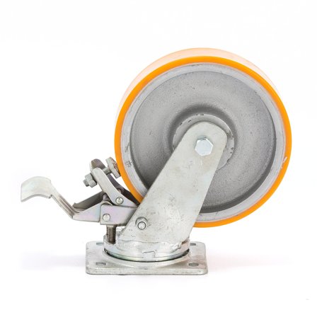 Lenkrolle feststellbar, 200 x 50 mm, TK 1000 kg, Polyurethan