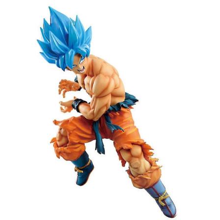 2st Dragon Ball Figurleksak Sungoku Med Blått Hår Anime