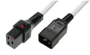 MicroConnect Powercord C19 IEC Lock - C20