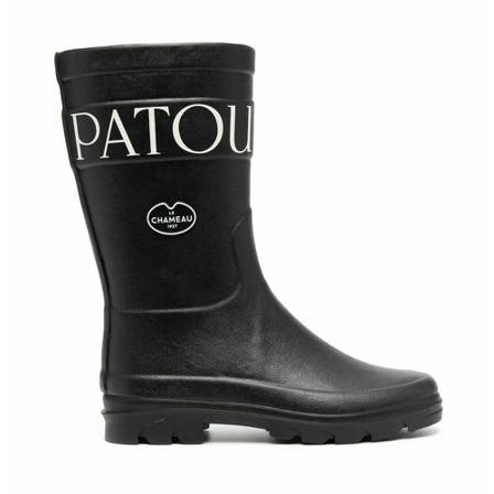 Patou, Rain Boots Zwart, Dames, Maat:36 EU