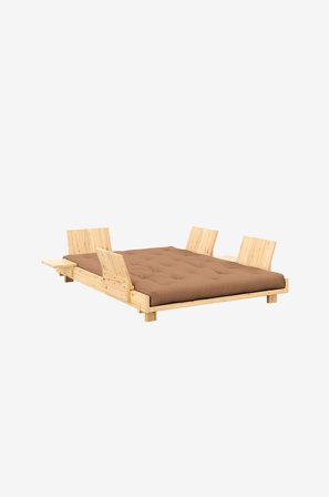 Karup Design - Social Sohvasänky W. 4 Pcs Back Rests , 2 Pcs Side Tables And . Mattress - Keltainen - Vuodesohvat - - Homeroom