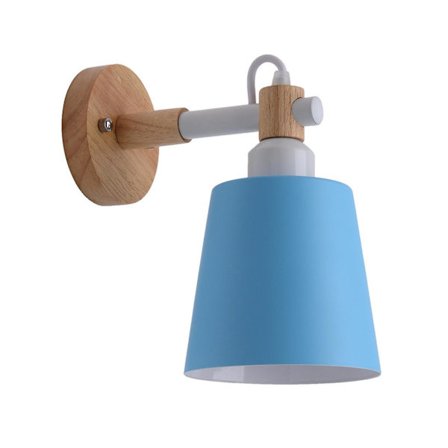 Led Sänglampa Sängbord Vardagsrum Gång Vägglampa (utan Glödlampa)Blå